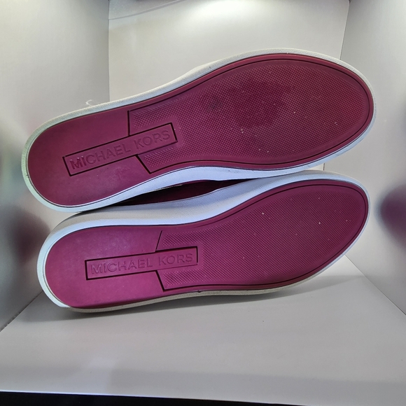 Michael Kors Keaton Slip-On Sneakers Dark Raspberry Red Women’s Shoes size10 - Picture 14 of 15